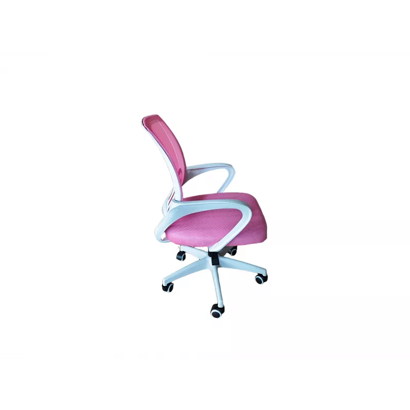 Sedia girevole da ufficio EXTRALINK HOME rosa in tessuto mesh