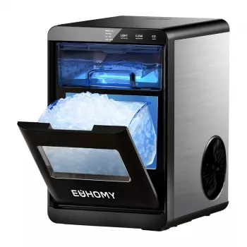 EUHOMY IM017 macchina per ghiaccio 20kg (nero)
