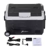 HCALORY D55M+ Car Cooler con Bluetooth, 55L, compressore, da -20°C a +20°C, DC 12V/24V, AC 100-240V, nero