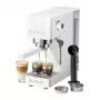 AMZCHEF CE-EM3131-WT macchina per caffè a pistone (bianco) - macchina per espresso 20 bar con lancia vapore