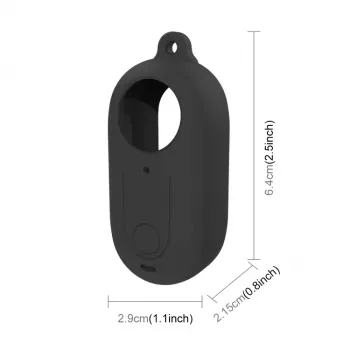 PULUZ Custodia protettiva in silicone con copriobiettivo per Insta360 GO 3 – nero