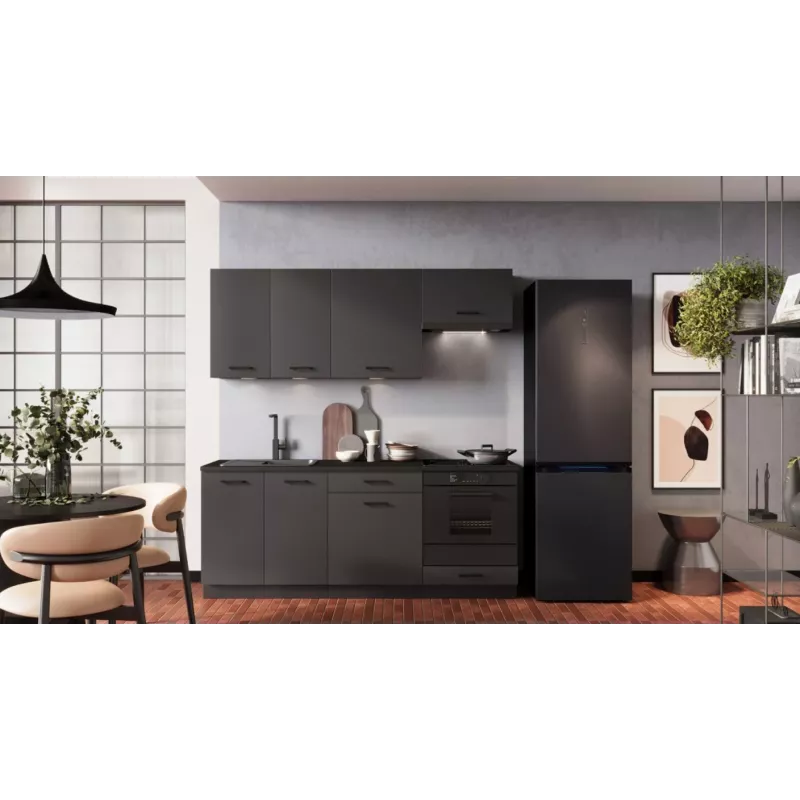 STOLKAR Cosmo Design ANIKA Graphite/Graphite 2.0 set mobili cucina - 6 pezzi