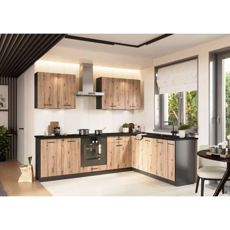 STOLKAR Cosmo Design ANIKA set mobili cucina, Artisan Oak/Graphite 2.0/2.6
