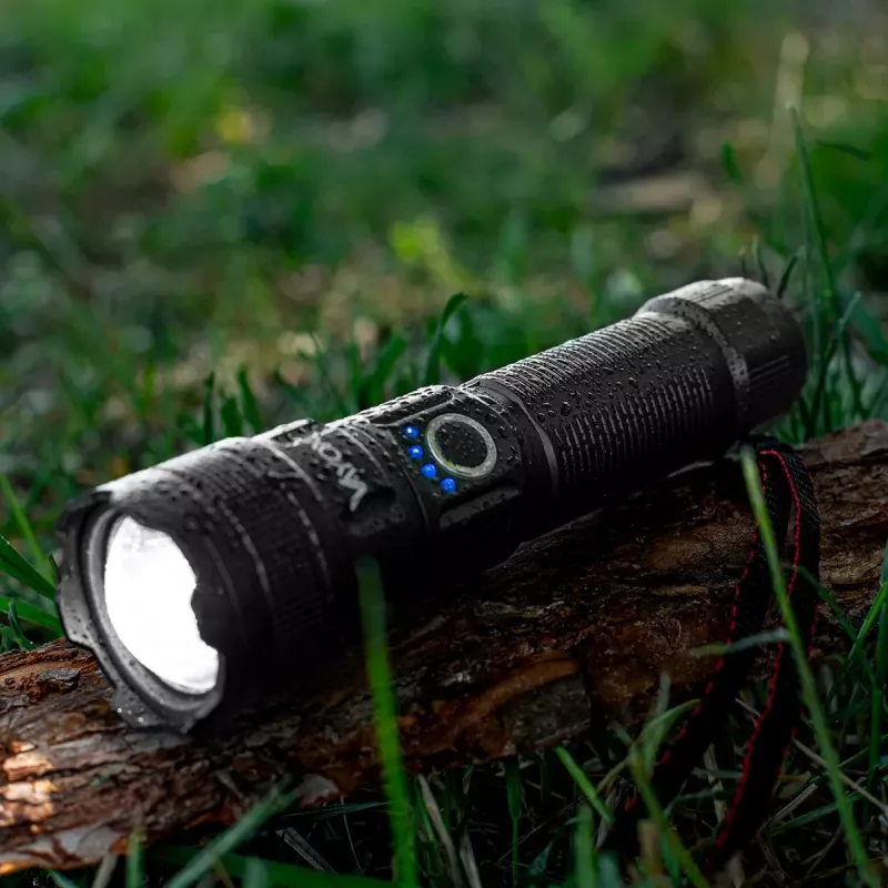 VAYOX VA0179 torcia ricaricabile, 600 lm, 10 W, zoom, funzione powerbank, USB-C