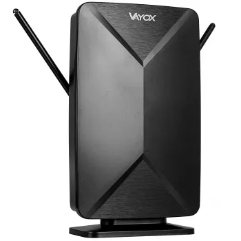 VAYOX VA0248 antenna DVB-T/T2 4K da interno/esterno con amplificatore e filtro LTE 4G
