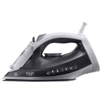 Adler AD 5051 ferro da stiro a vapore con piastra in ceramica, 2600 W, serbatoio 350 ml