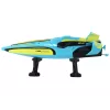 LEAN TOYS Barca Radiocomandata 2.4G Giallo-Turchese Impermeabile