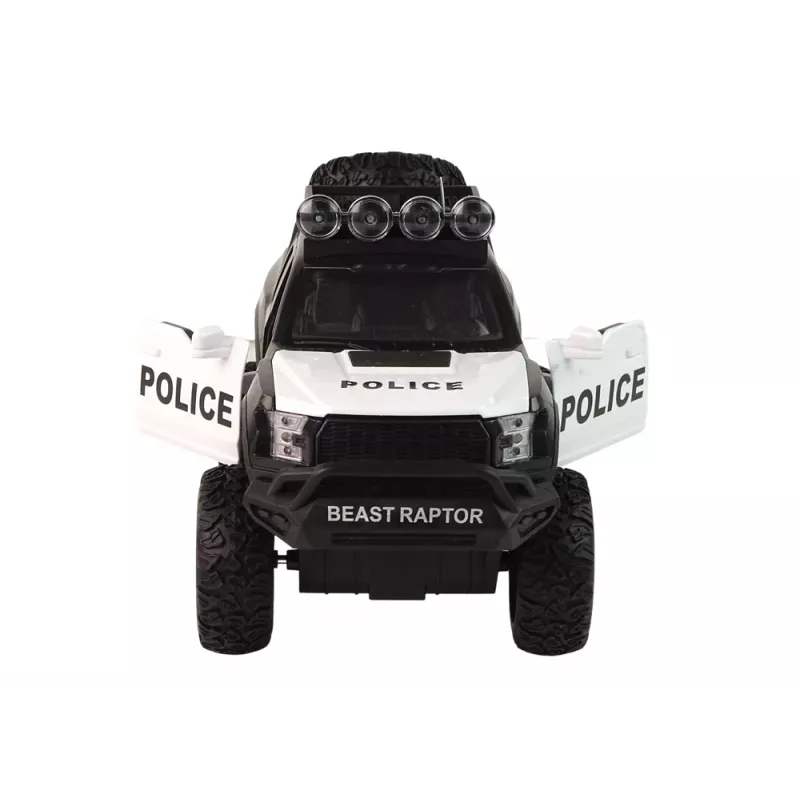 LEAN TOYS Fuoristrada Raptor Police portiera apribile suono luce