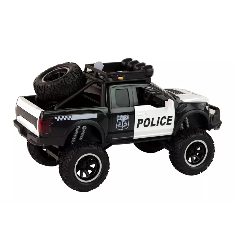 LEAN TOYS Fuoristrada Raptor Police portiera apribile suono luce