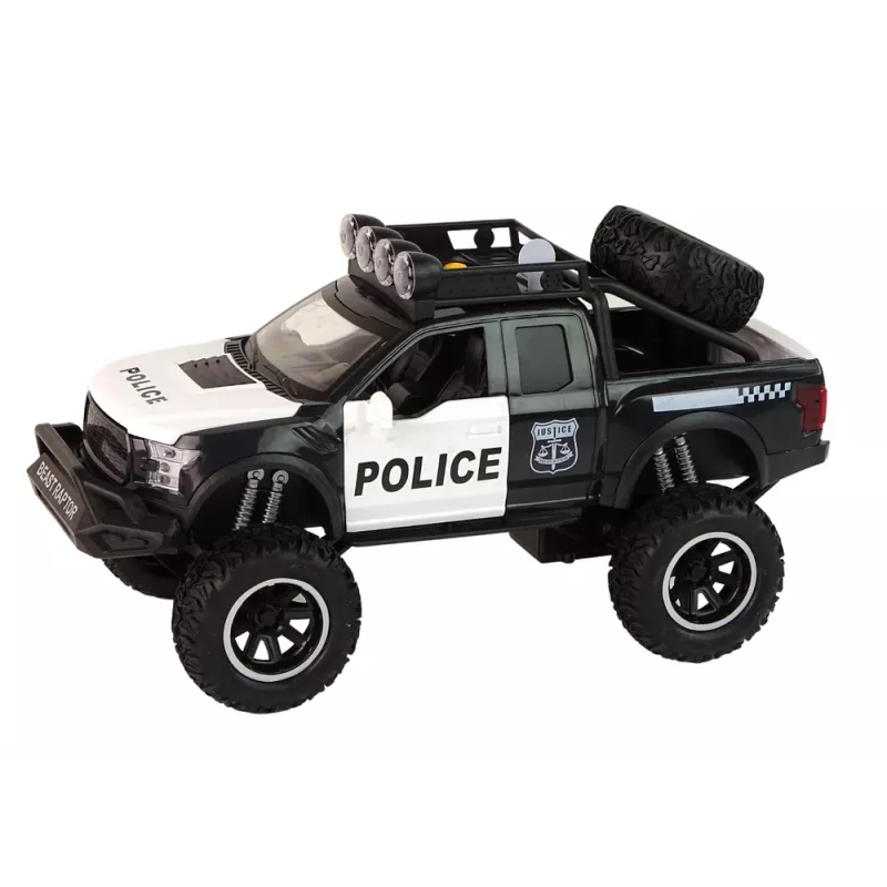 LEAN TOYS Fuoristrada Raptor Police portiera apribile suono luce