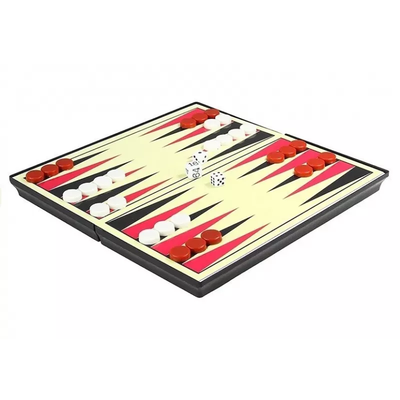 LEAN TOYS set tavoliere magnetico 7 in 1 scacchi ludo backgammon dama
