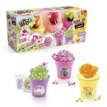 EPEE So Slime DIY Slime Shakers Creazioni Floreali 3 vasi di fiori kit creativo