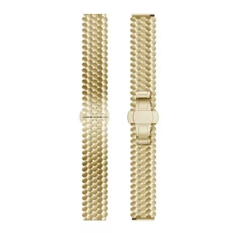 Cinturino per orologio Beline 20mm metallo a nido d'ape oro