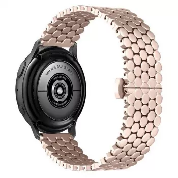 Cinturino per orologio Beline 20mm metallo a nido d'ape oro rosa