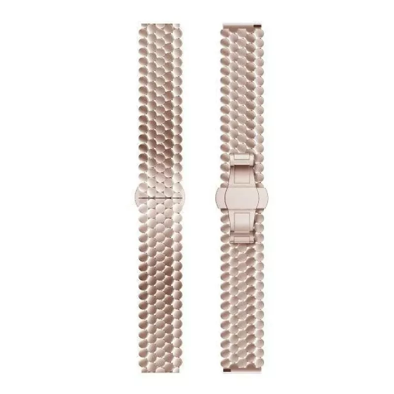 Cinturino per orologio Beline 20mm metallo a nido d'ape oro rosa