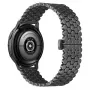 Cinturino per orologio Beline 22mm metallo a nido d'ape nero