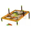 LEAN TOYS Gioco Arcade Lancio a Sacco Canestro 2in1 Tabellone Dinosauri