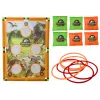LEAN TOYS Gioco Arcade Lancio a Sacco Canestro 2in1 Tabellone Dinosauri