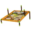 LEAN TOYS Gioco Arcade Lancio a Sacco Canestro 2in1 Tabellone Dinosauri
