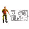LEAN TOYS Auto Fuoristrada da Caccia Hunter Dinosauro Luci Suoni Verde