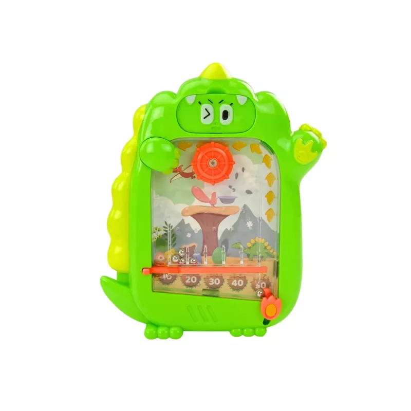 LEAN TOYS Lavagna da disegno gioco da viaggio 2in1 verde dinosauri