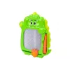 LEAN TOYS Lavagna da disegno gioco da viaggio 2in1 verde dinosauri