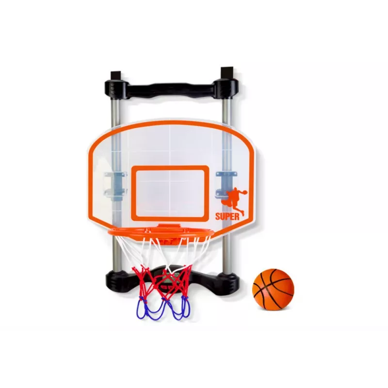 LEAN TOYS Canestro da basket regolabile con palla e pompa
