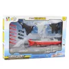 LEAN TOYS Set militare nave, sottomarino, jet da combattimento, razzi