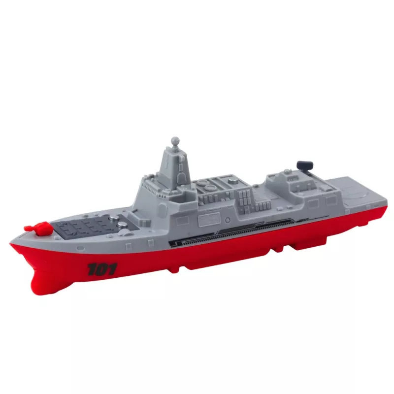 LEAN TOYS Set militare nave, sottomarino, jet da combattimento, razzi
