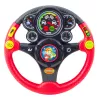 LEAN TOYS Volante interattivo per bambini con luci, suoni e vibrazioni, rosso
