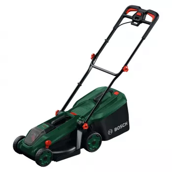 Bosch Rotak 18V-34 rasaerba a batteria con starter set e tappo pacciamatura (C)