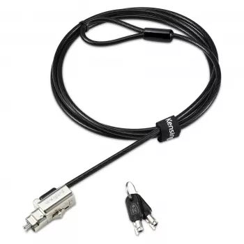 Kensington cavo di sicurezza con lucchetto 3-in-1 - a chiave, 1,8 m (6 ft) - Nero/Argento