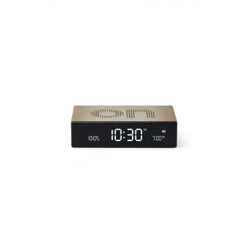 Lexon Flip Premium Sveglia da tavolo a doppia faccia Oro LR152D