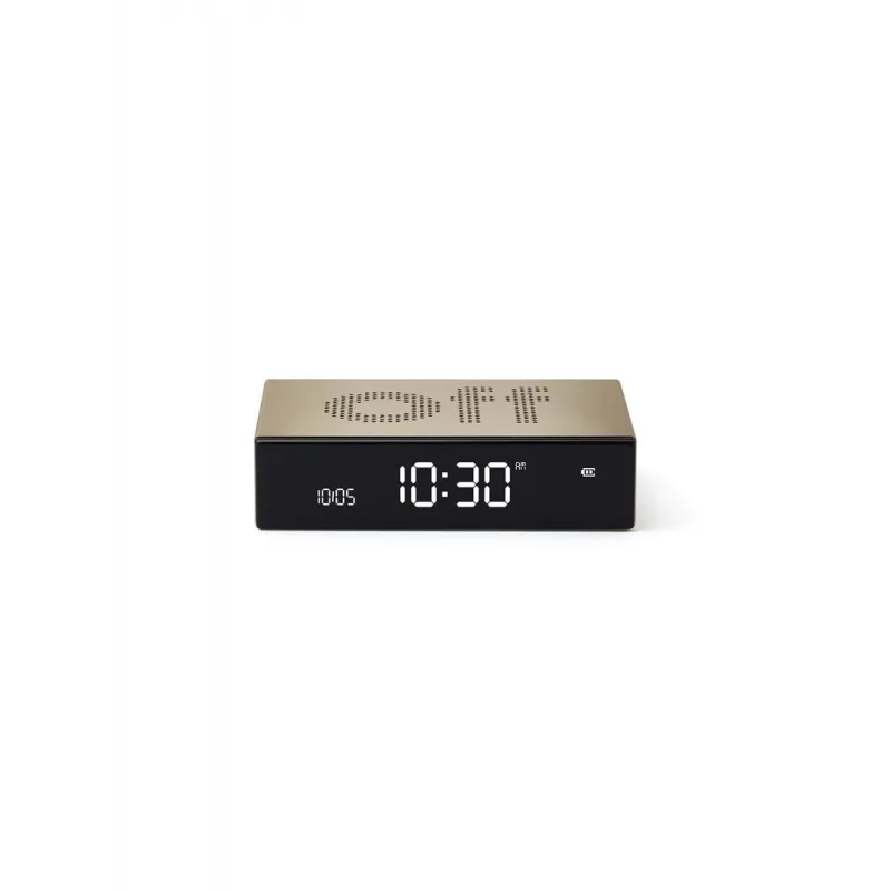 Lexon Flip Premium Sveglia da tavolo a doppia faccia Oro LR152D