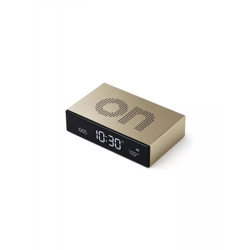 Lexon Flip Premium Sveglia da tavolo a doppia faccia Oro LR152D
