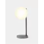 Lexon Bubble Lamp Lampada da scrivania LED con caricabatterie Qi 15W, Gunmetal