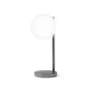Lexon Bubble Lamp Lampada da scrivania LED con caricabatterie Qi 15W, Gunmetal
