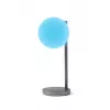 Lexon Bubble Lamp Lampada da scrivania LED con caricabatterie Qi 15W, Gunmetal