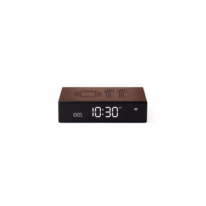 Lexon Flip Premium Sveglia da tavolo a doppia faccia Bronzo LR152BZ