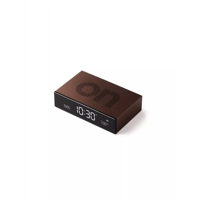 Lexon Flip Premium Sveglia da tavolo a doppia faccia Bronzo LR152BZ
