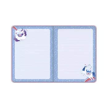 Janod Unicorn Dreamland Quaderno con Elastico, 6+