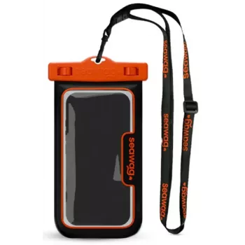 Seawag Element Proof Case - Custodia Impermeabile per Telefono (Nero/Arancione)