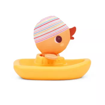 Lilliputiens Giocattolo da bagno barca con anatra in peluche Gaspard 6m+