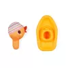 Lilliputiens Giocattolo da bagno barca con anatra in peluche Gaspard 6m+