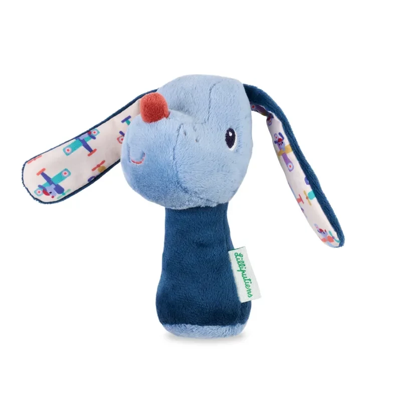 Lilliputiens Sonaglio morbido e giocattolo con squeaker Jules the Dog 3m+