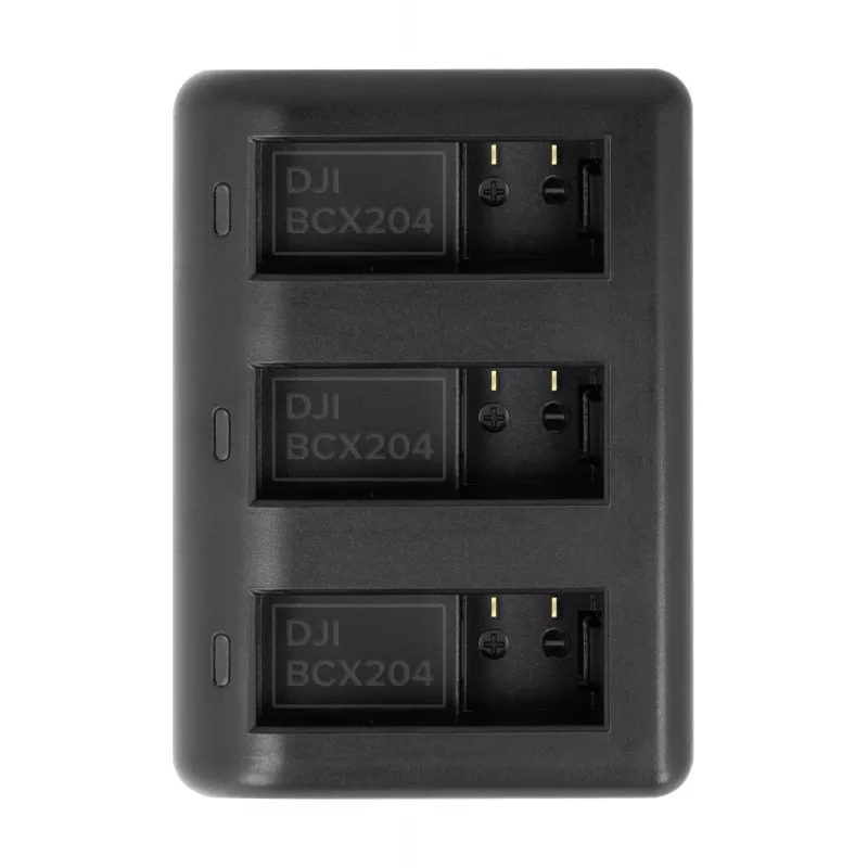 Newell SDC-USB Caricatore a tre canali per batterie DJI Osmo Action BCX204