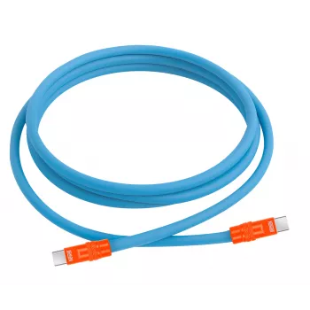 Newell Cavo USB-C a USB-C 100W, 2 m, silicone, blu-arancio