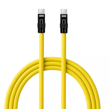 Newell Cavo USB-C a USB-C 100W, 2 m, silicone, giallo-nero