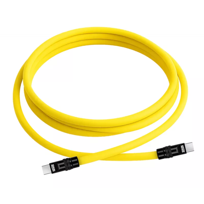 Newell Cavo USB-C a USB-C 100W, 2 m, silicone, giallo-nero
