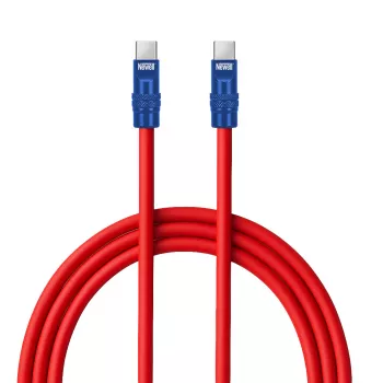 Newell Cavo USB-C a USB-C 100W 2 m silicone rosso-blu navy
